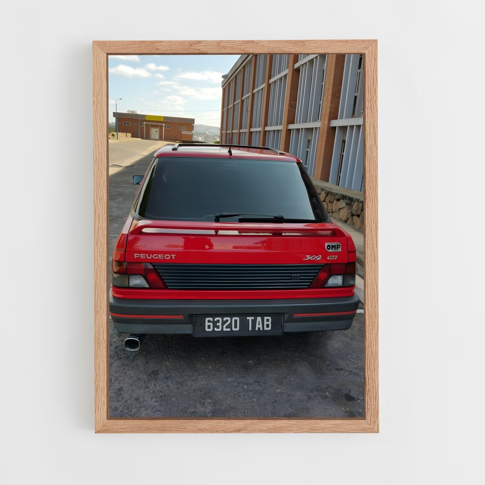 Poster 309 GTI Éclatant – affiche Peugeot (vue 4)